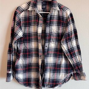 GAP Casual Button Down Shirt Black and White